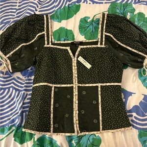 Madewell Patchwork Top size 2